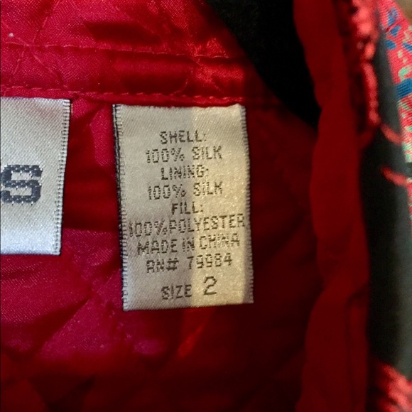 💯% SILK CHICOS jacket lanterns, pretty, unique - Picture 6 of 9